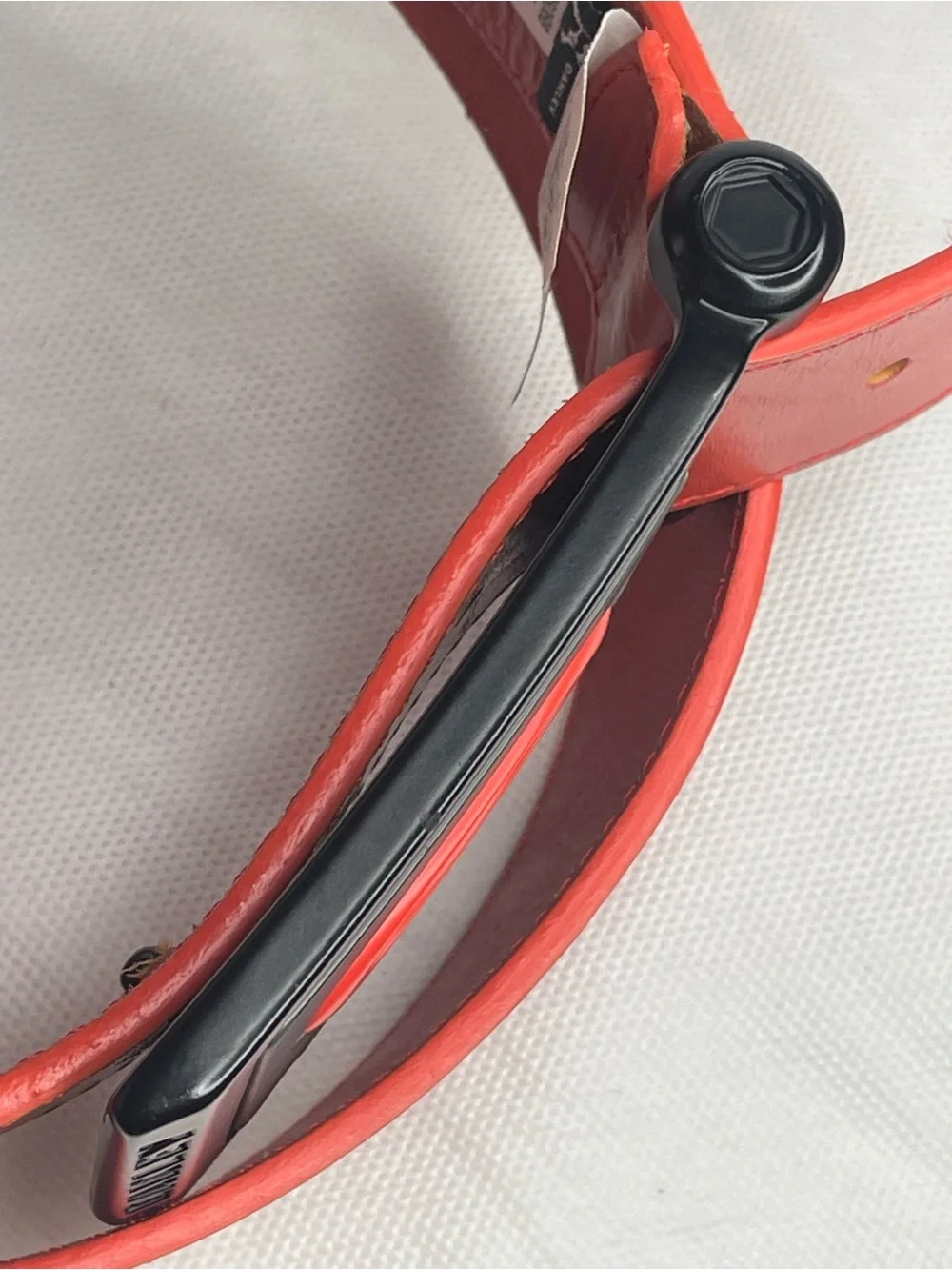 Oakley Ellipse 2.0 Golf Belt Mens Size XL (38” - 42”) Orange Black 100% Leather